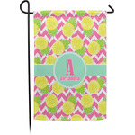 Pineapples Small Garden Flag - Single Sided w/ Name and Initial