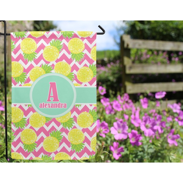 Pineapples Garden Flag - Outside In Flowers