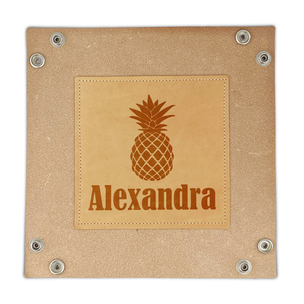 Pineapples Genuine Leather Valet Trays - FRONT