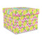 Pineapples Gift Boxes with Lid - Canvas Wrapped - Large - Front/Main