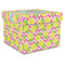 Pineapples Gift Box with Lid - Canvas Wrapped - X-Large (Personalized)