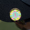 Pineapples Golf Ball Marker Hat Clip - Gold - On Hat