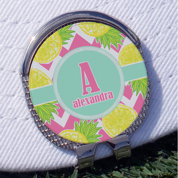 Custom Pineapples Golf Ball Marker - Hat Clip