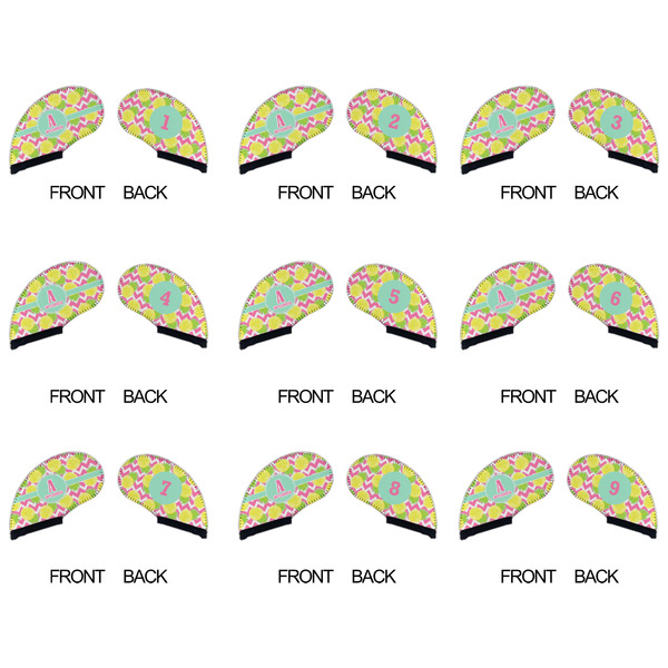 Pineapples Golf Club Covers - APPROVAL (set of 9)