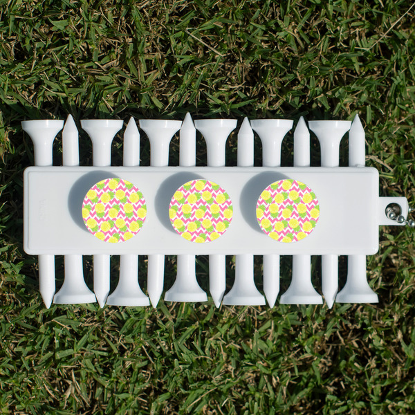 Pineapples Golf Tees & Ball Markers Set - Back