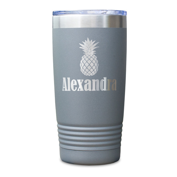 Pineapples Gray Polar Camel Tumbler - 20oz - Single Sided - Approval