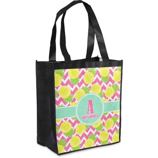 Custom Pineapples Grocery Bag (Personalized)