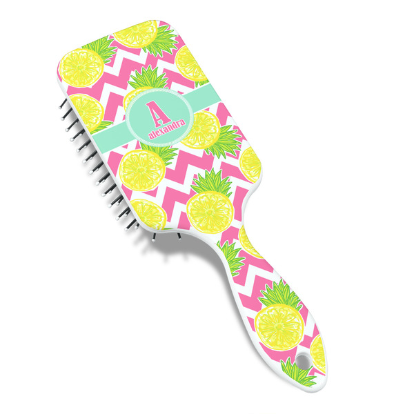 Pineapples Hair Brush - Angle View