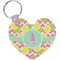 Pineapples Heart Keychain (Personalized)