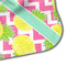 Pineapples Hooded Baby Towel- Detail Corner