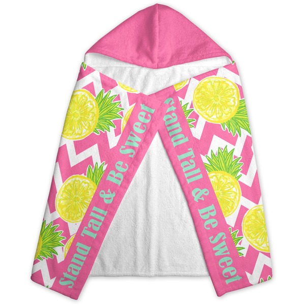 Pineapples Hooded Towel - Folded