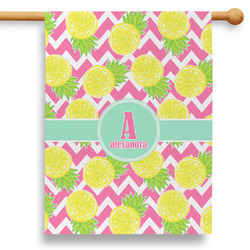 Pineapples 28" House Flag (Personalized)