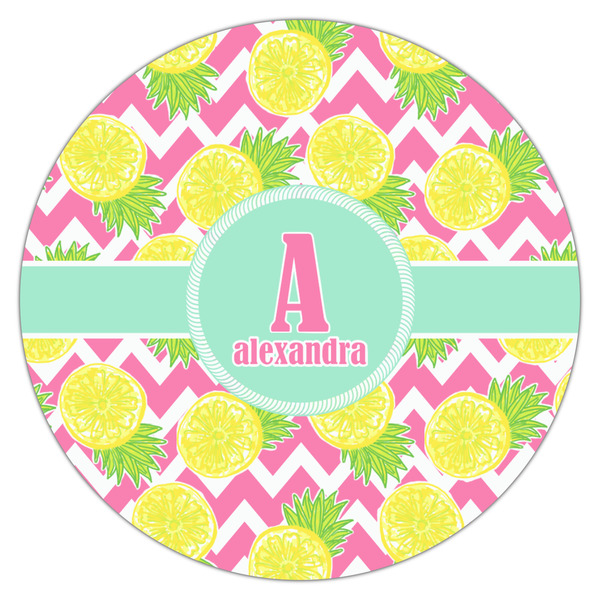 Pineapples Icing Circle - Large - Single