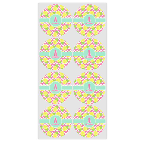 Pineapples Icing Circle - Medium - Set of 8