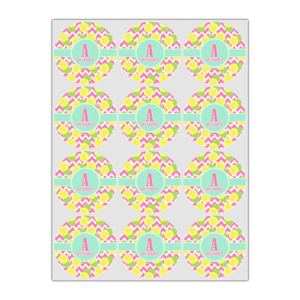 Pineapples Icing Circle - Small - Set of 12