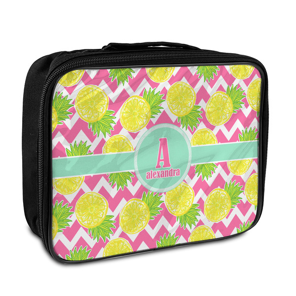 Custom Pineapples Insulated Lunch Bag (Personalized)