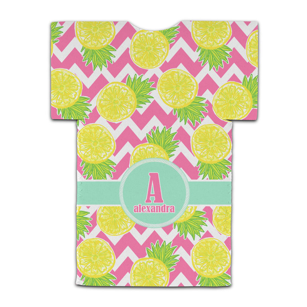Pineapples Jersey Bottle Cooler - BACK (flat)