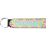 Pineapples Neoprene Keychain Fob (Personalized)