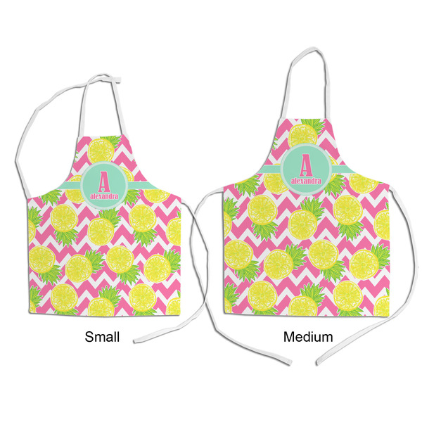 Pineapples Kid's Aprons - Comparison