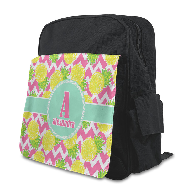 Custom Pineapples Preschool Backpack (Personalized)