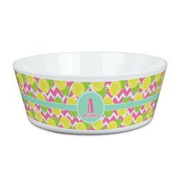 Pineapples Kid's Bowl (Personalized)