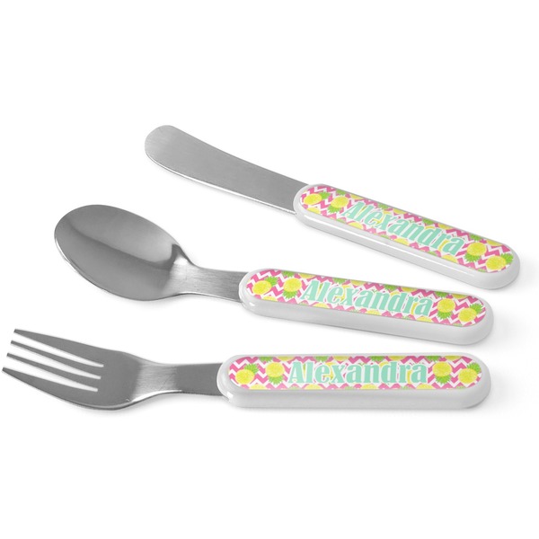 Custom Pineapples Kid's Flatware (Personalized)