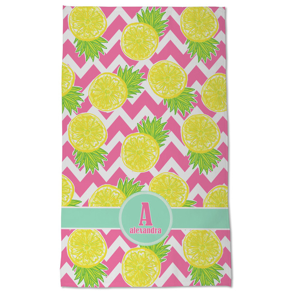 Pineapples Kitchen Towel - Poly Cotton - Full Front