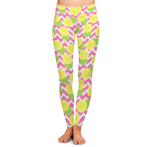 Custom Pineapples Ladies Leggings - Large