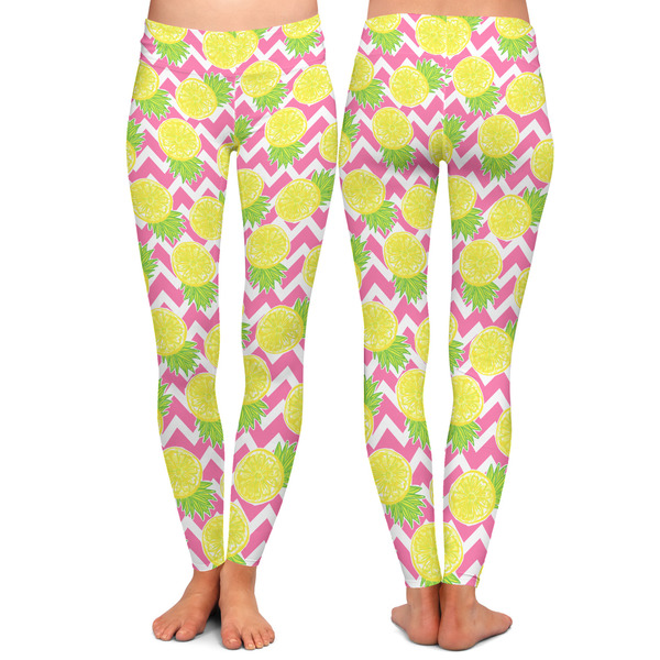 Pineapples Ladies Leggings - Front and Back