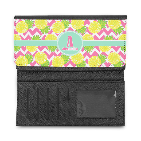 Pineapples Ladies Wallet - Half Way Open