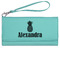 Pineapples Ladies Leatherette Wallet - Laser Engraved- Teal (Personalized)