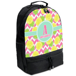 Pineapples Backpacks - Black (Personalized)