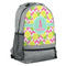 Pineapples Large Backpack - Gray - Angled View