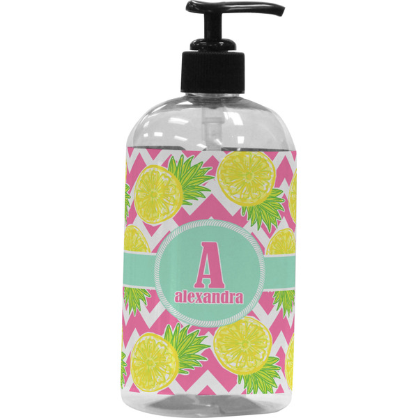 Custom Pineapples Plastic Soap / Lotion Dispenser (Personalized)
