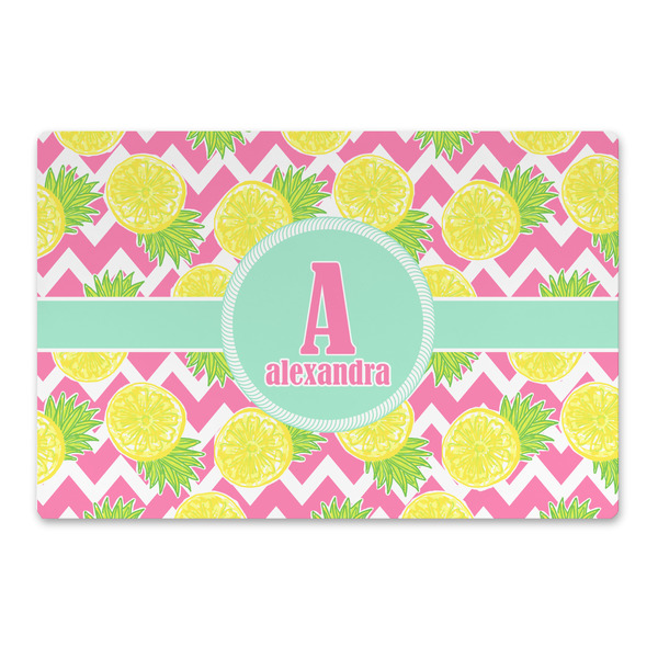 Custom Pineapples Large Rectangle Car Magnet (Personalized)