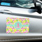 Pineapples Large Rectangle Car Magnets- In Context