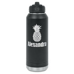 Pineapples Water Bottles - Laser Engraved - Front & Back (Personalized)