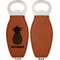 Pineapples Leather Bar Bottle Opener - Front and Back (single sided)