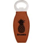 Pineapples Leatherette Bottle Opener (Personalized)
