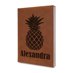Pineapples Leather Sketchbook - Small - Double Sided (Personalized)