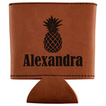 Pineapples Leatherette Can Sleeve (Personalized)