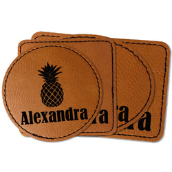 Pineapples Faux Leather Iron On Patch (Personalized)