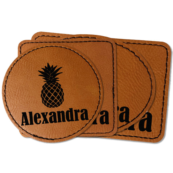 Custom Pineapples Faux Leather Iron On Patch (Personalized)