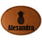 Pineapples Leatherette Patches - Oval