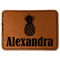 Pineapples Faux Leather Iron On Patch - Rectangle (Personalized)