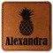 Pineapples Faux Leather Iron On Patch - Square (Personalized)