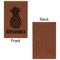 Pineapples Leatherette Sketchbooks - Small - Single Sided - Front & Back View