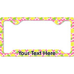 Pineapples License Plate Frame - Style C (Personalized)
