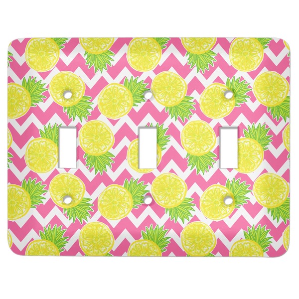 Custom Pineapples Light Switch Cover (3 Toggle Plate)
