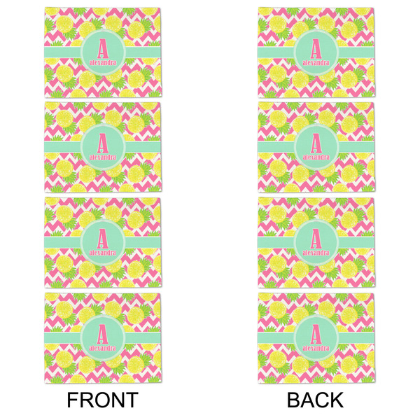 Pineapples Linen Placemat - APPROVAL Set of 4 (double sided)